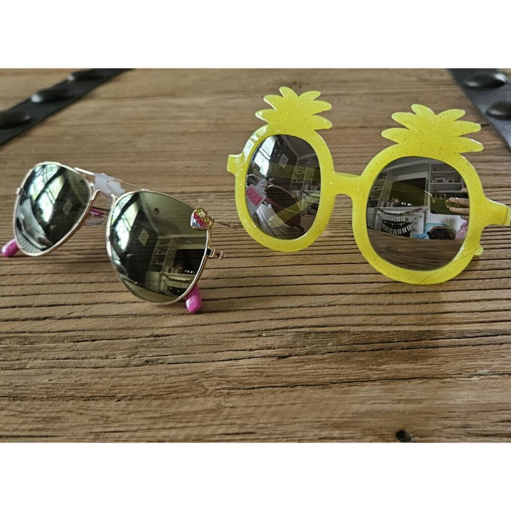 2 pairs of girls sunglasses, new, size 3+
